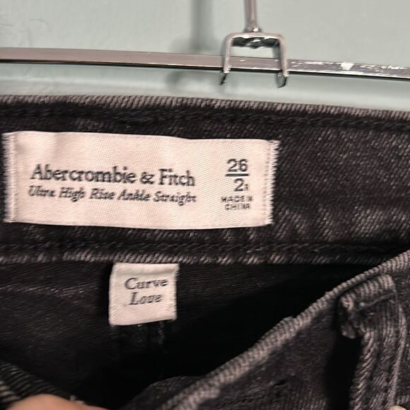 Abercrombie Ultra High Rise Ankle Straight Curve Love - Picture 6 of 9